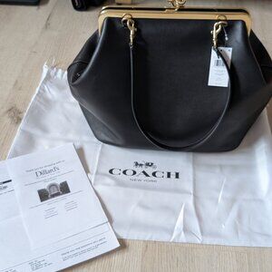 NWT COACH KISSLOCK FRAME BAG IN GLOVETANNED LEATHER LIMITED RELEASE